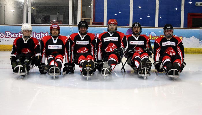 peterborough phantoms sledge hockey team